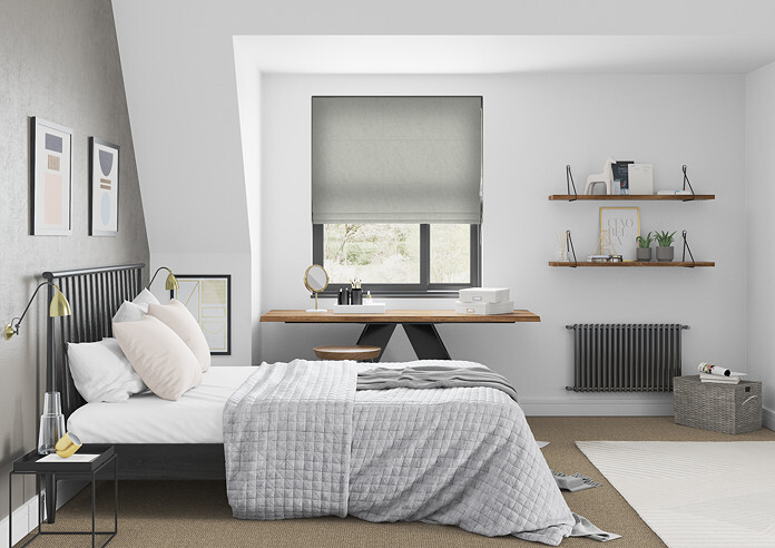 Tussah, Carbon - Roman Blind - Image 5